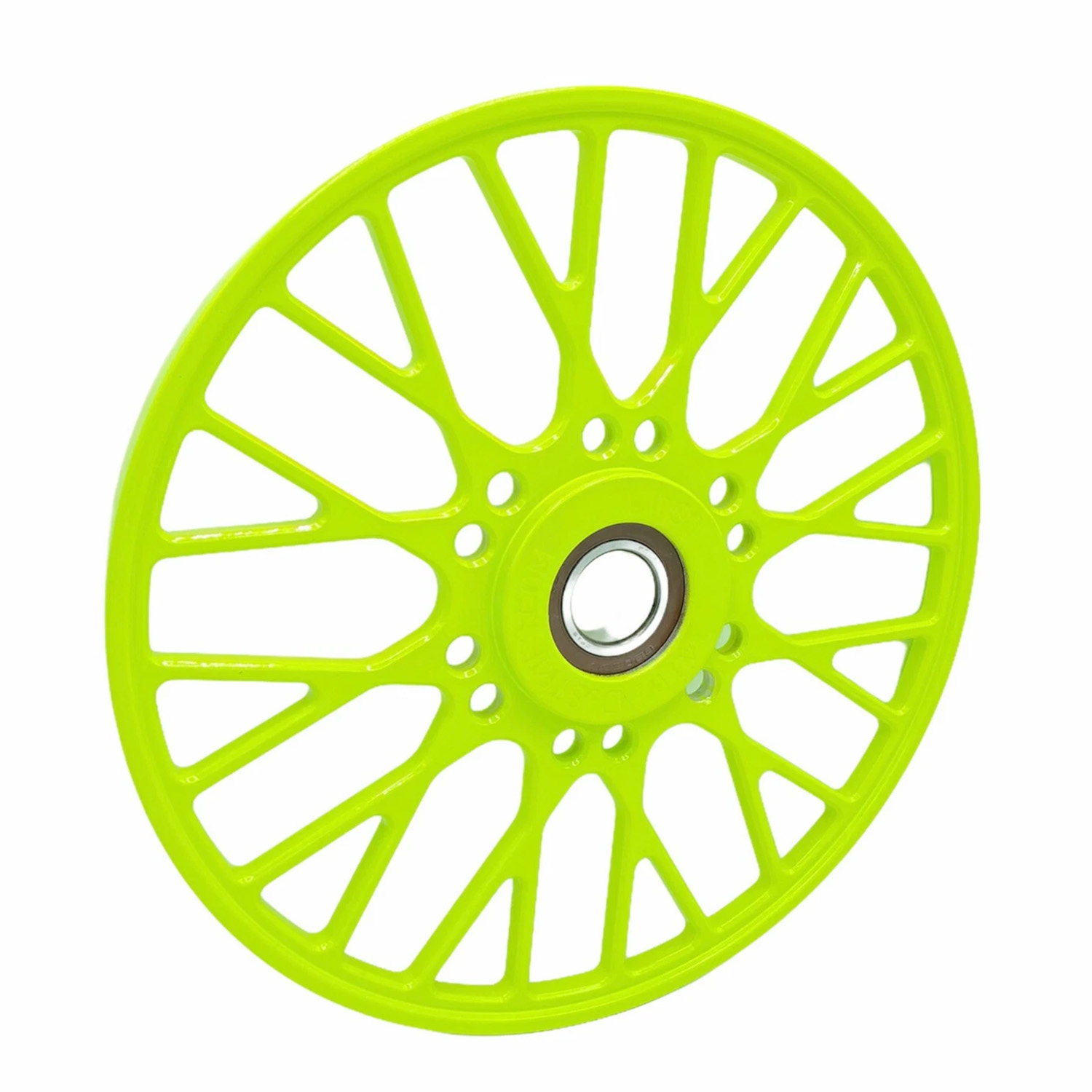 Billet-snowmobile-big-wheels-10in-alpha-wheels-lime
